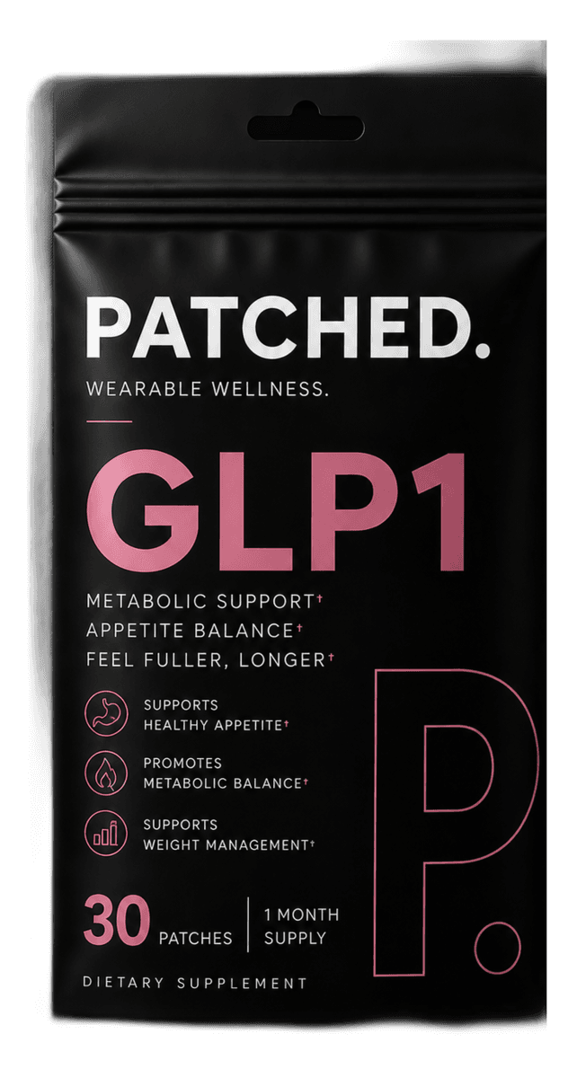 GLP1 patch pouch, front view